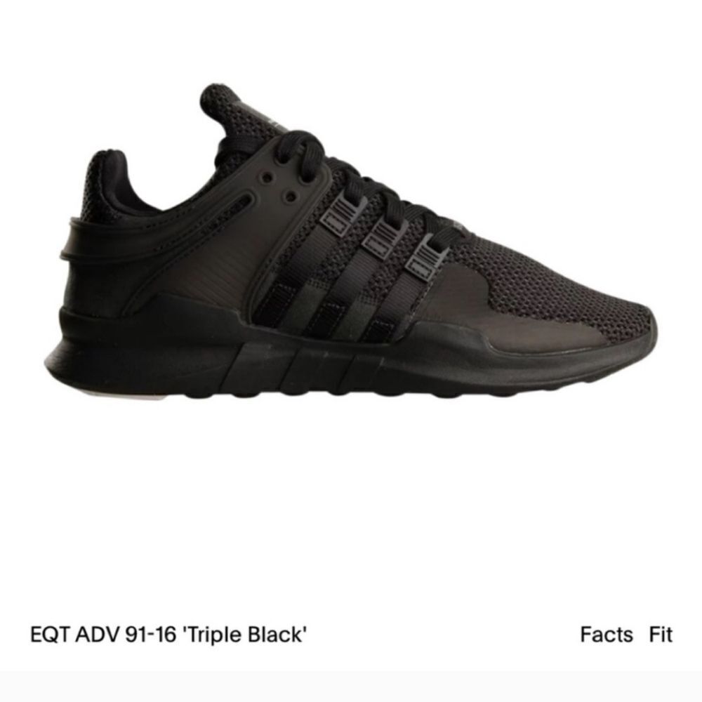 adidas EQT ADV 91-16 Triple Black Men’s Sneakers